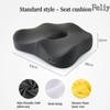 Memory Foam Seat Cushion and Lumbar Support Pillow for Office
