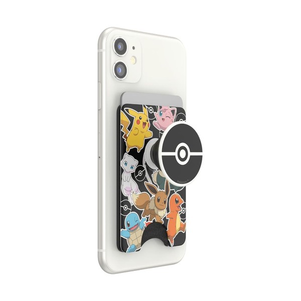 PopSockets PopWallet+ with Integrated Interchangeable PopTop for Smartphones and Tablets - Pokémon - Pokémon Party