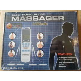 truMedic TENS Electronic Pulse Massager with 4 Electrode Pads (PL-009)