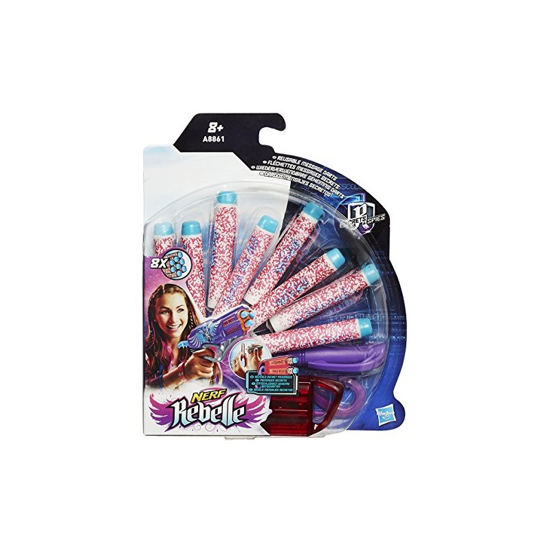 NERF Hasbro A8861EU4 Rebelle Geheimnis Darts und Decoder, Schießspielzeug