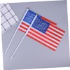 FUNOMOCYA Hand Held American Flag Stick 20pcs Polyester Plastic International