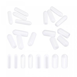 sourcing map Round End Caps Rubber Cover for Screw Bolt Tube 2 mm 3 mm 4 mm 6 mm White Pack of 80
