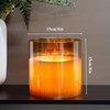JHY DESIGN Large Moving 3 Wicks Battery Candle with 6-Hour