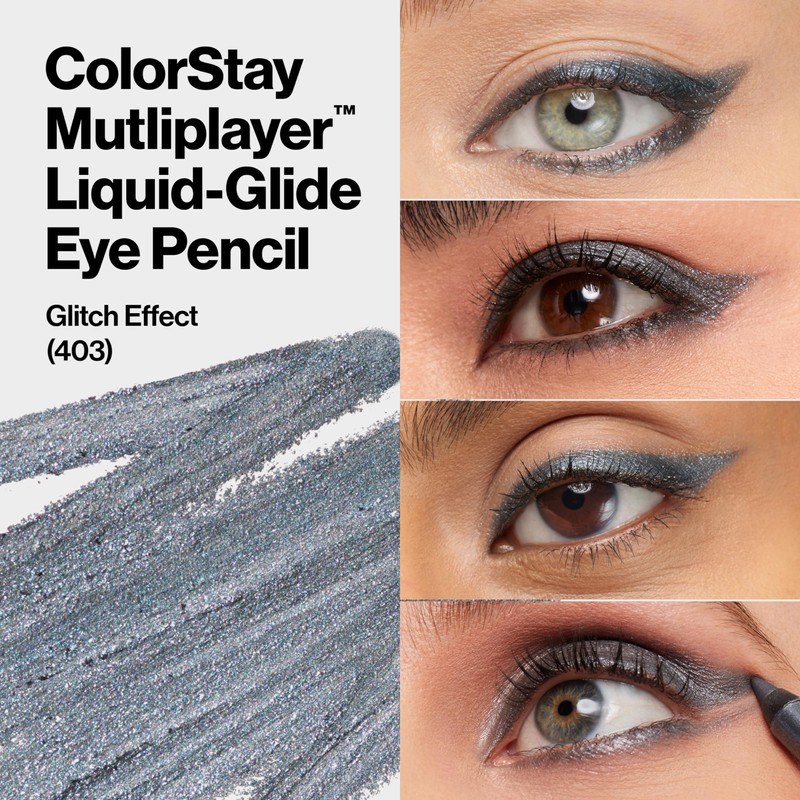 REVLON ColorStay Multiplayer Liquid-Glide Eye Pencil, Multi-Use Makeup With Blending