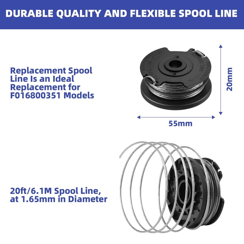 Freeasy 2 Pack Strimmer Spool Line Compatible with Bosch ART