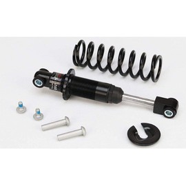 splumzer Mountain Bike Rear Shock Absorber, Bicycle Rear Shock Absorber, Coil Spring, Black, No Cushioning (Eye-to-Eye 165 mm Spring Rates 750 lbs)