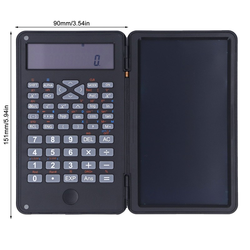 Scientific Calculator Multifunctional Function Calculator with Erasable Writing Board for