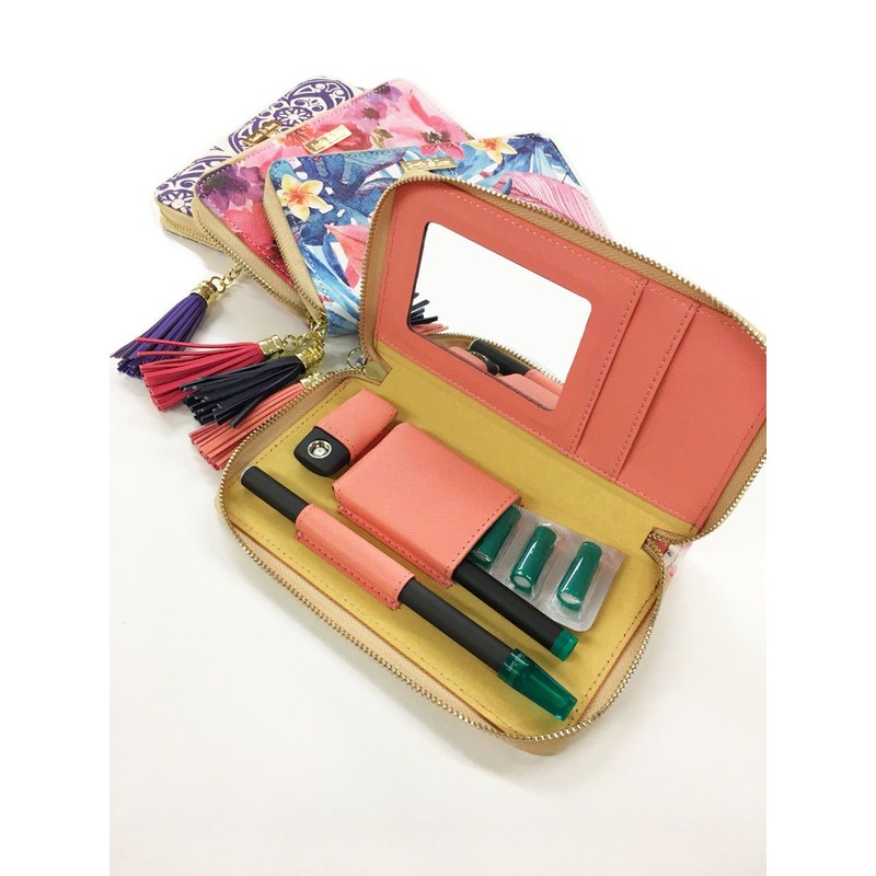 Ploom TECH Flower Pouch for Ploom TECH Floral PU Leather