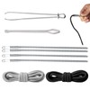 4 Pieces Drawstring Threader Tool, Spring Drawstring Threader, Hoodie String