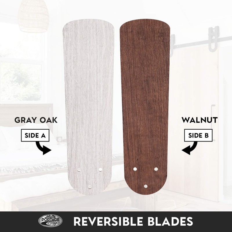 Portage Bay 51437 Renton Ceiling Fan, 42, Brushed Nickel