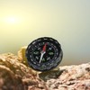 Black Waterproof Pocket Watch Compasses Navigation Compasses Professional Clear Camping