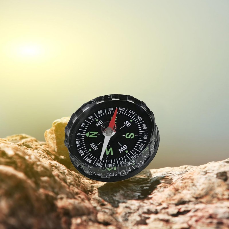 Black Waterproof Pocket Watch Compasses Navigation Compasses Professional Clear Camping