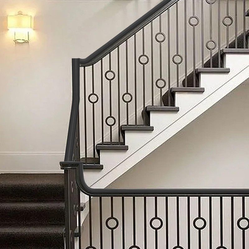 Non-Slip Stair Handrail Protection, PVC Plastic Handrail, Plastic Handrail Profile