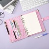 Toplive A5 Notebook Binder 6 Ring Refillable Binder, PU Leather