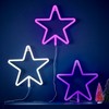 Ginger Ray Christmas Large Lilac Light Up Star Neon Light