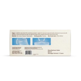 Guru Nanda 500CT Guru Nanda 3-Ply Disposable Face Mask With Ear loop For Home Office School