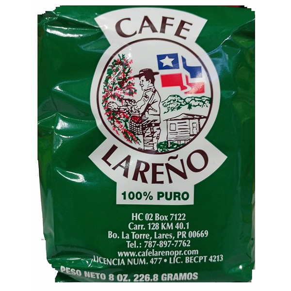 Cafe Lareno Puerto Rican Coffee 8 Ounce Bag