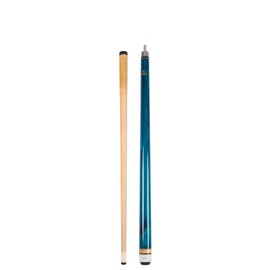 ASKA Short Kids Cue LCS, Canadian Hard Rock Maple Billiard Pool Cue Stick (Blue 42 inches, Wrapless)
