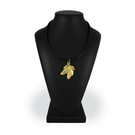Art-Dog Exclusive Dog Necklace, 24K Gold Plated - Handmade Jewellery for Dog Lovers - Gold Plated Necklaces with Dog, Gold