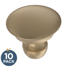 FRANKLIN BRASS Medici (10-Pack) Cabinet Knobs Champagne Bronze Nobs for Dresser/Kitchen/Closet Door/Furniture | 1-3/16" Drawer Pulls/Handles P42957C-CZ-B
