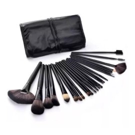 CL Brochas De Maquillajeprofesionales Kit De 24 Con Estuche