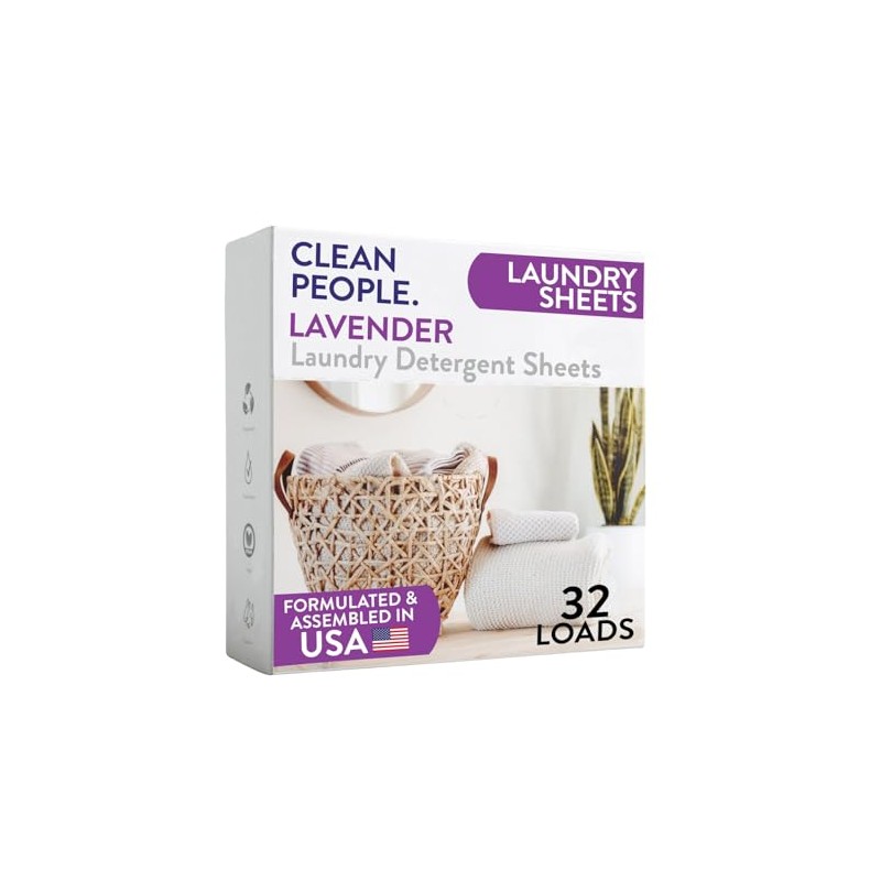 The Clean People Laundry Detergent Sheets - Laundry Soap -