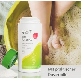 efasit Vital Foot Bath, 400 g - Basic Callus Bath Additive for Smelling, Nourished and Relaxed Feet, Callus Softener, up to 30 Uses