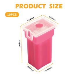 10PCS Car Fuses Assortment Kit,Standard Profile Jcase Car Fuses Avoiding Short Circuits,Slow Blow 30 Amp Micro Fuses Kit Car Accessories Universal for Cars,Trucks,SUVsV (30A)