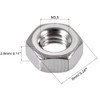 TA-VIGOR 100Pcs Hex Nuts, M3.5 Self Locking Nuts, 304 Stainless