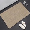Tobil Bath Mat Non-Slip Absorbent Bath Mat Bathroom Rug Brown-015