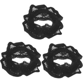 Red para Peluca Negra de 3 Piezas, Redecilla Ligera Irritación, Material Eva para Cuidado y Peinado del Cabello