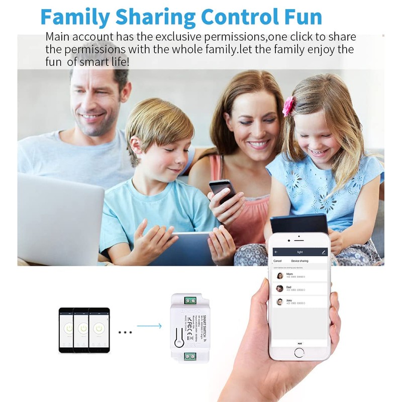 proAMEDEN Touch Wall Switch 10A Works with Tuya/Smart Life App,