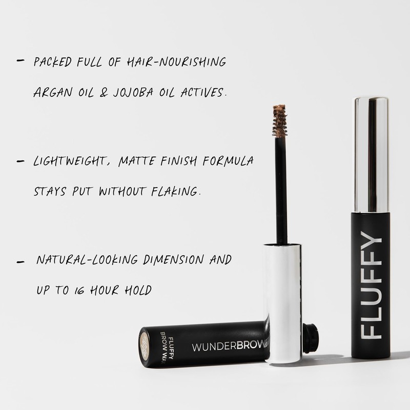 WUNDERBROW Fluffy Volume Eyebrow Wax in Brunette - Waterproof Eyebrow
