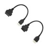 2PCS 6 Pin OBD‑OBD2 Motorcycle Diagnostic Scanner Cable Replacement for