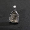 Buddha Pendant Arc Cutting Ethnic Style Beautiful Practical Stainless Steel