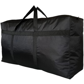 YiKitHom Extra Large Storage Duffle Bag for Travel, Black Oversized Giant Big Traveling Duffle Bag