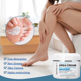Urea Foot Cream, Foot Cream for Cracked Heels and Dry Skin, Urea Cream Cracked Heel Repair Cream for Feet and Hand, Deep Moisturizing Callus Remover for Hand Foot Body Care (50g)