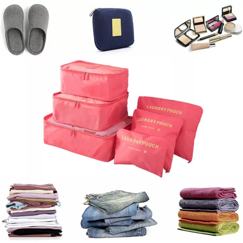 AJCT Bolsas De Viaje Organizador De Maleta 7 En 1