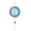 Stainless Steel Hanging Wind Spinner, 3D Rotating Wind Chimes, Tree