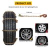 Snow Chains Tire Chains for Car Trucks 8 Pieces Universal