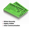 Parking Violation Stickers for Cars (Fluorescent Green) - 100 Illegal
