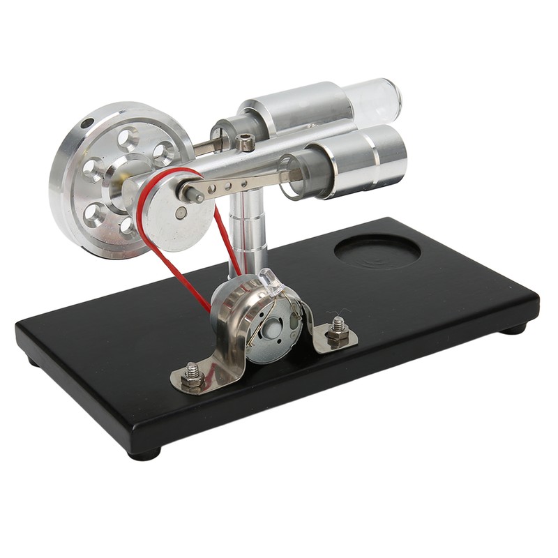 Hot Air Stirling Engine Easy Operation Low Noise Stable Wooden
