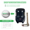 Extra-Partss Car Key Fob Replacement for GMC Sierra Chevy Silverado
