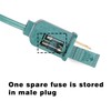 Leymays Green Extension Cord 6 FT - 2 Prong Outdoor