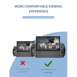 BOVUGAC [2 Pack] Screen Protector for GPD WIN 4 2025 handheld gaming PC 6 inch Tempered Glass Film, Screen Protector for GPD Win4 handheld Anti-Scratch & Sensitive & 9H Hardness