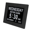 8inch Digital Day Calendar Clock Alarm Reminders 8 Languages Large