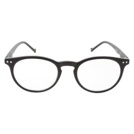 Wise Eyewear High Magnification Power Strong Reading Glasses Readers +4.00 to +6.00 (Black, +4.50)