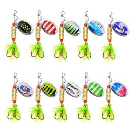 Lure Fake Bait Tied Wool Three Hooks Metal Sequins Composite Sequins Multi-Pattern Copper Weight