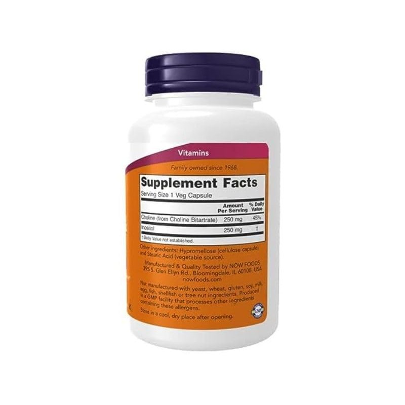 Now Choline/Inositol 500mg 100cap