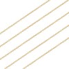 16.4 Feet Necklace Chains for Jewelry Making, Gold Plated Solid